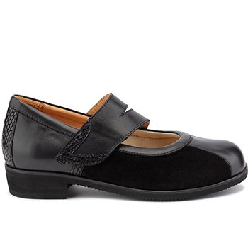 Marly - L1602/X872 fantasy leather black combi