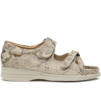 Theresa - S1814/S1814 fantasy lizzard leather beige